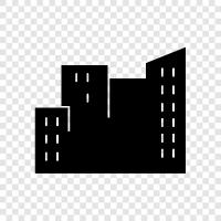 city life, city streets, city skyline, cityscape icon svg