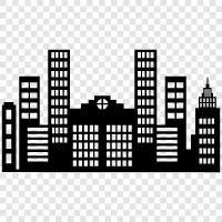 city life, urban environment, cityscape, city life expectancy icon svg