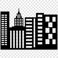 City life, City planning, Cityscape, Cityscape photography icon svg