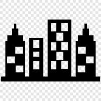 city life, city living, city dwelling, city dwellers icon svg