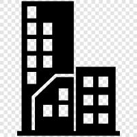 City life, Urban life, Urban environment, Urban planning icon svg