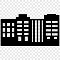 City life, City planning, City icon svg