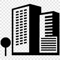 city life, cityscape, urban, architecture icon svg