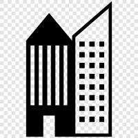 city life, cityscape, skyscraper, urban icon svg