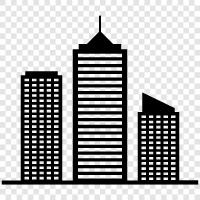 city life, cityscape, urban, architecture icon svg