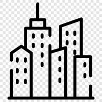 city life, cityscape, urban, cityscape photography icon svg