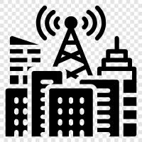 city of the future, city of the future technology, Smart City icon svg