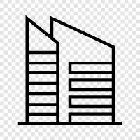 city, skyscraper, construction, engineering icon svg