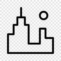 cityscape, architecture, buildings, urban icon svg