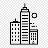 cityscape, urban landscape, architecture, street scenes icon svg