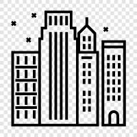 cityscape, urban landscape, urban planning, urbanization icon svg