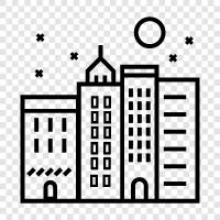 cityscape, urban landscape, architecture, urban design icon svg