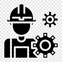 civil engineer, structural engineer, mechanical engineer, electrical engineer icon svg