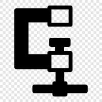 Klemmen, Metall, Konstruktion, Hardware symbol