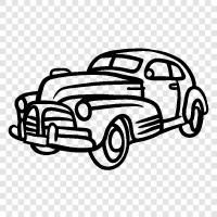 classic cars, car, antique car, classic cars for sale icon svg