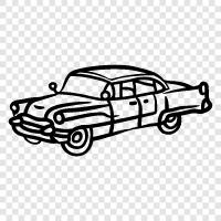 Classic Cars, Classic Automobiles, Vintage Car, Vintage Cars icon svg