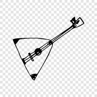 classical guitar, Russian, music, violin icon svg