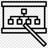 classroom, board, dry erase, markers icon svg