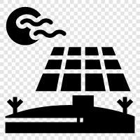 Clean Energy, Renewable Energy, Solar Panels, Solar System icon svg