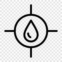 sauberes Wasser, Trinkwasser, H2O, Wasserqualität symbol