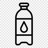 sauberes Wasser, Wasserfilter, Wasserflasche, Brunnen symbol