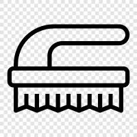 cleaning brush, bucket, mop, scrub brush icon svg