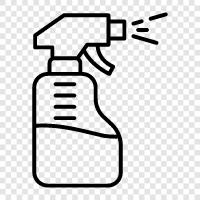 temizlik kimyasalları, pencere temizleyici, araba temizleyici, ev temizleyici ikon svg