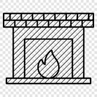 cleaning, fire, safe, flue icon svg