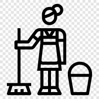 cleaning, dusting, vacuuming, mopping icon svg