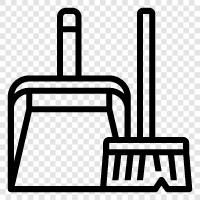 cleaning, broom, dust, clean icon svg