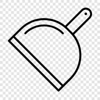 cleaning, pan, dust, dirt icon svg