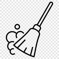 cleaning, dustpan, mop, broom icon svg