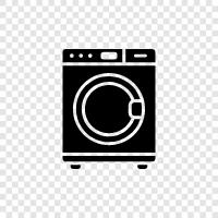 Cleaning Machine, Laundromat, Dryer, Electric icon svg