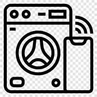 Temizleme Makinesi, Çamaşır Makinesi, Kurutma Makinesi, Spin Döngüsü ikon svg