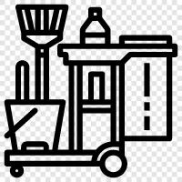 cleaning supplies, cleaning products, cleaning machines, cleaning tools for carpets icon svg