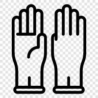 cleaning supplies, janitorial supplies, work gloves, Cleaning gloves icon svg