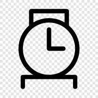 clock, timer, snooze, sound icon svg