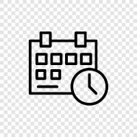 Clock, Timer, Alarm, Calendar Clock icon svg