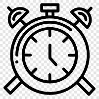 Clock, alarm, time, digital icon svg