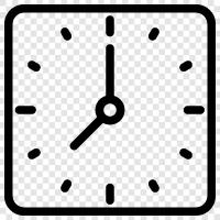 clock, time, analog, digital icon svg