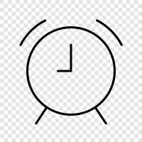 Uhr, Aufwachen, Schlafenszeit, Timer symbol