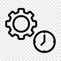 clock, seconds, minutes, hours icon svg