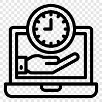 clock, wristwatch, time, digital icon svg