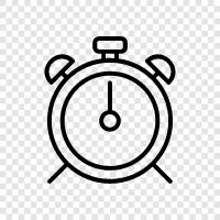 Clock, time, alarm, snooze icon svg