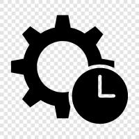 clock gears, gear ratios, clock movement, gear box icon svg