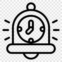 clock, time, bell, detection icon svg