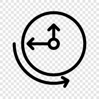 clock that rotates upside down, clock that spins upside down, clock that, clock rotates upside down icon svg