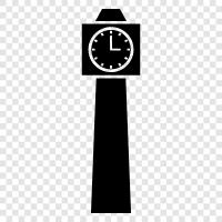 clock, time, tower, chimes icon svg