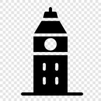 clock, London, United Kingdom, Big Ben icon svg