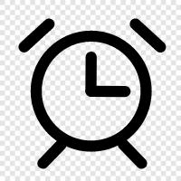 Clock, Time, sound, beep icon svg